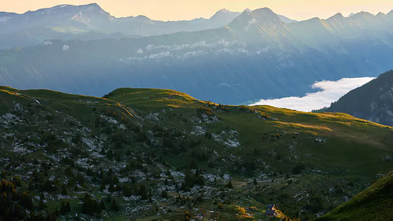 Handen die een smartphone vasthouden waarop een topografische wandelkaart te zien is, boven een grote papieren kaart.